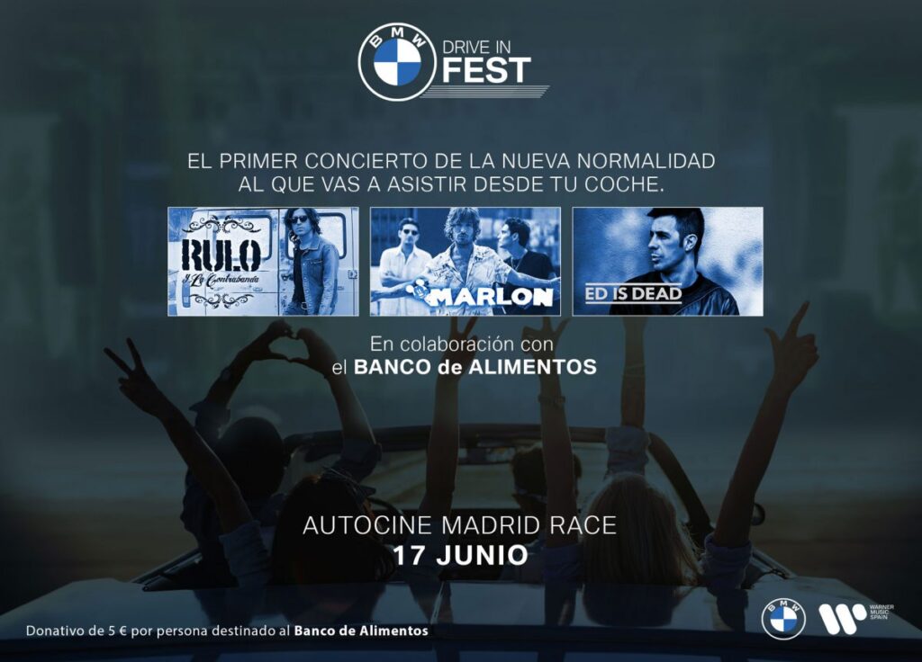 BMW organiza el primer concierto en formato autocine en España