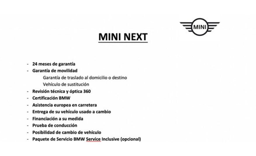 MINI 5 Puertas Cooper S 141 kW (192 CV)